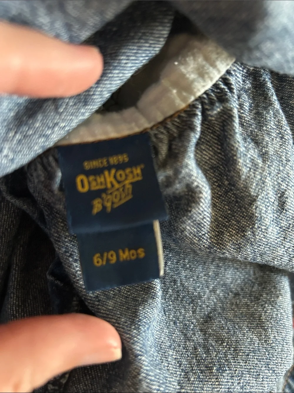 Osh Kosh Denim Jumper Girls 6-9mo